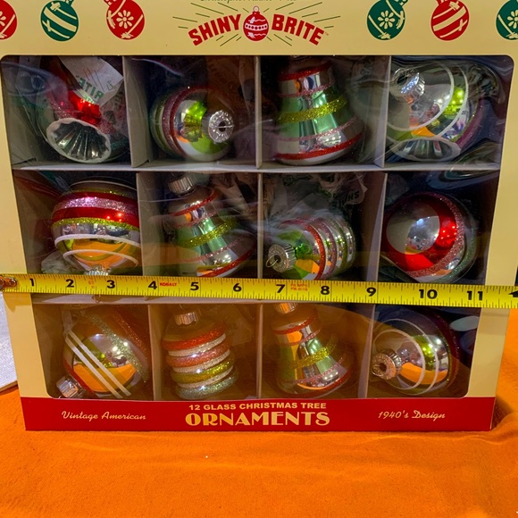 Christopher Radko Vintage Inspired Christmas Glass Ornaments by Shiny Brite - Picture 2 of 3